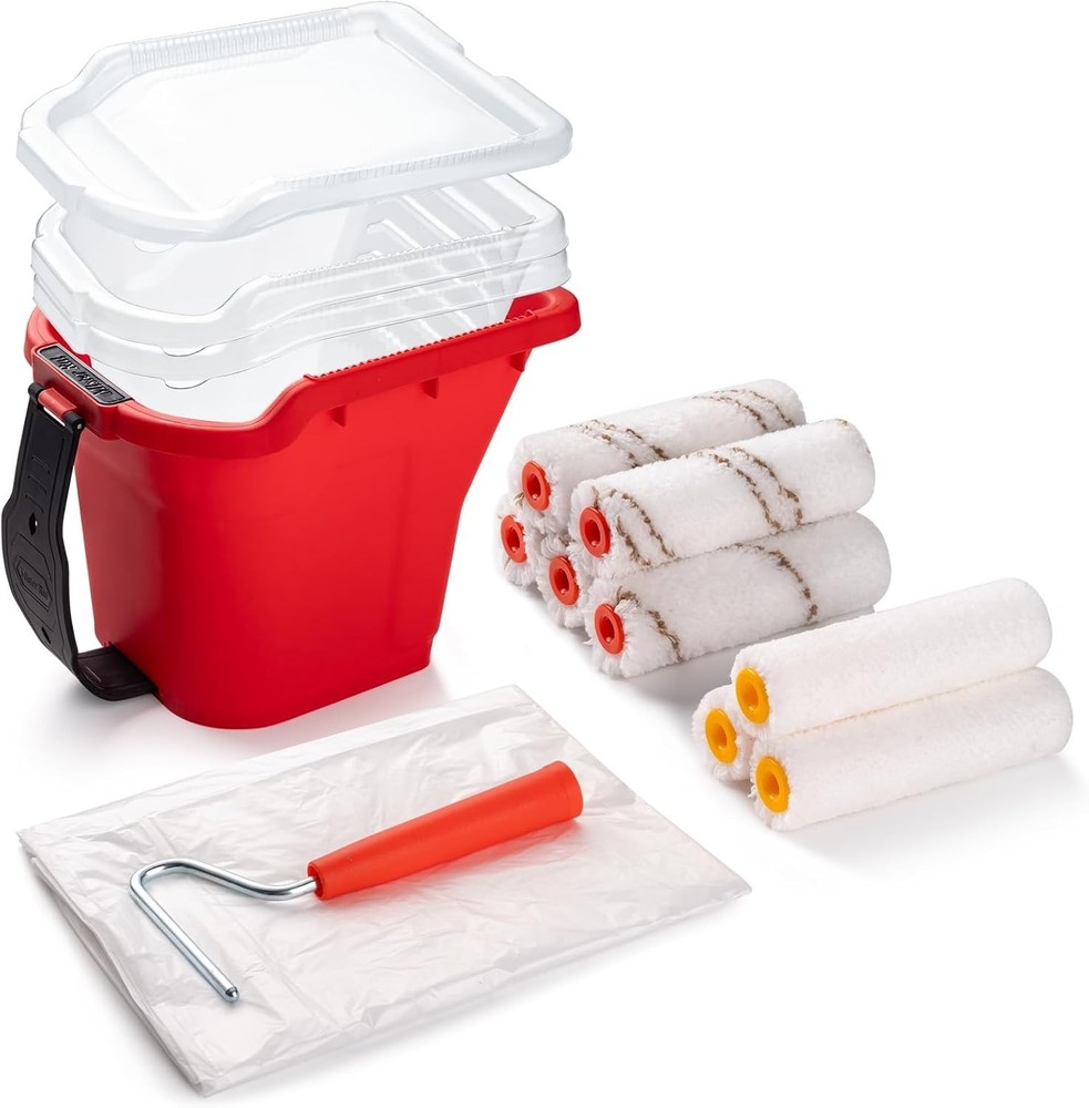 Elegant 14-Pack 4-Inch Microfiber Paint Roller Kit for Effortless DIY Projects