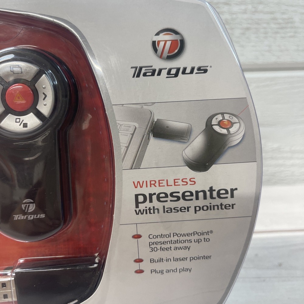 Targus Wireless Presenter Laser Pointer Remote AMP03US New in OEM Packaging