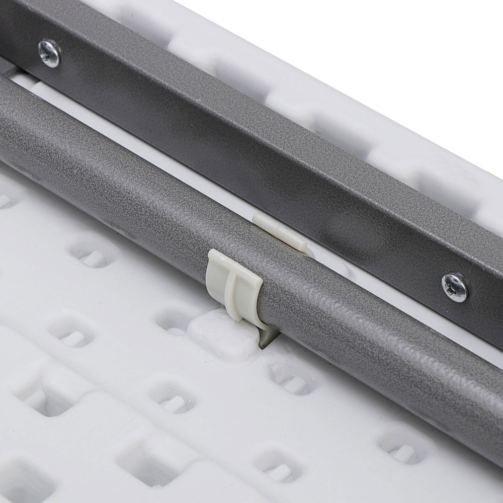 3FT Folding Picnic Table Adjustable Plastic Utility Table for Camping W/ Handle