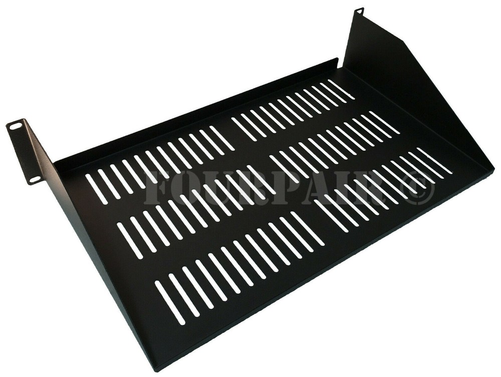 5 Pack - 2 Space Vented Cantilever Relay Rack Mount Server Shelf 19" 2U 10" Deep