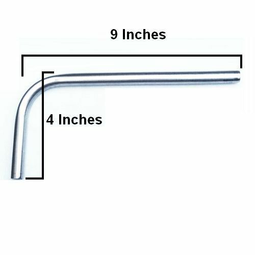 1/2" O.D Stainless Steel Dip Tube for Homebrew Beer Keg or Kettle  - 9" x 4"