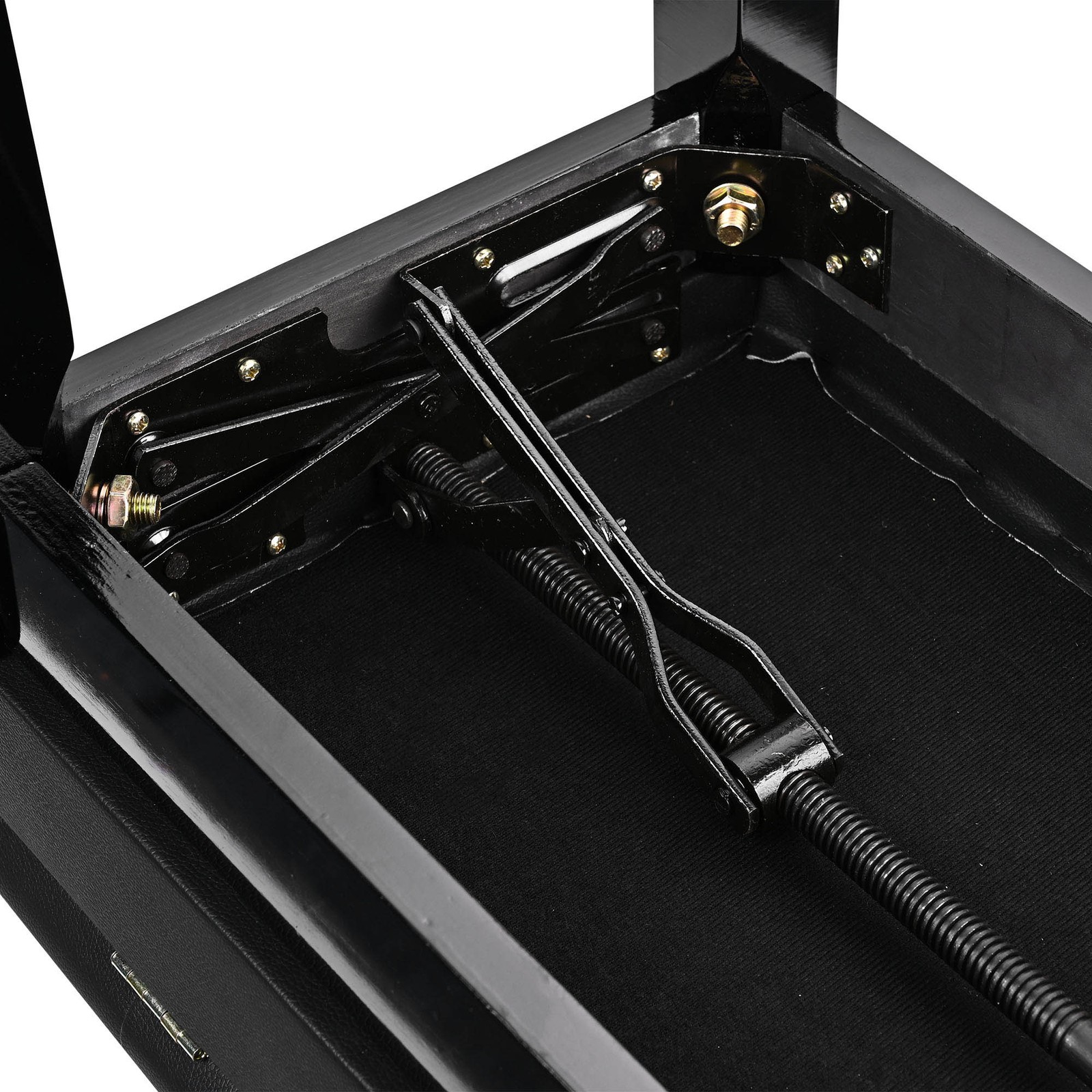 Adjustable Duet Piano Bench w/ Storage PU Leather Padded Wooden Keyboard Stool