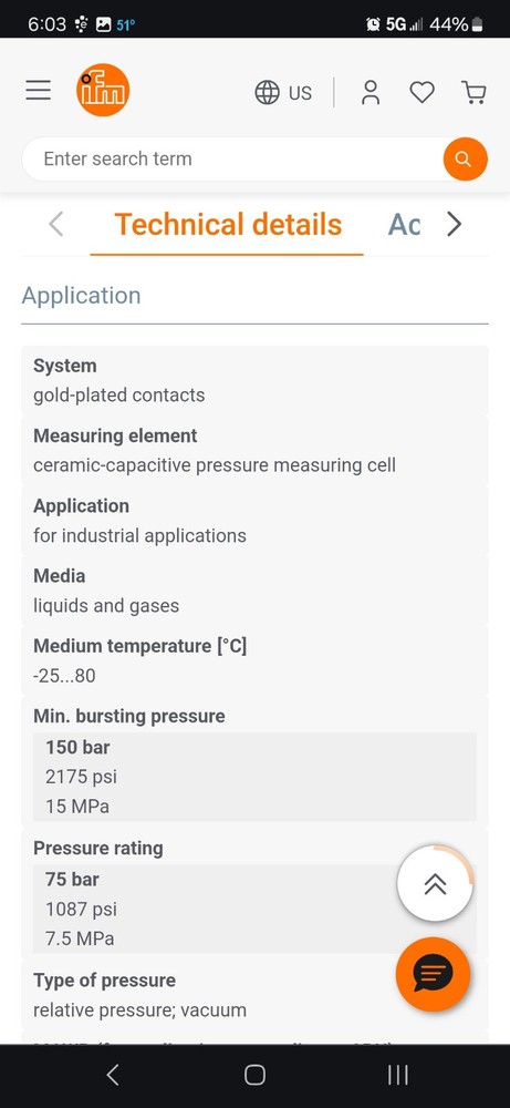 IMF Electronic Pressure Sensor With Display PN7694