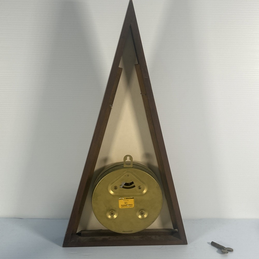 Rare MCM Triangle Sessions Wall Clock Made In Germany. Non-Working.
