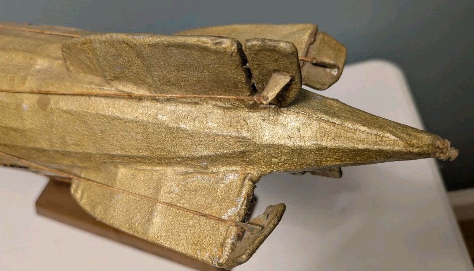 Antique Handmade LZ-127 Graf Zeppelin Germany Paper & Wood Model 1928 AJ