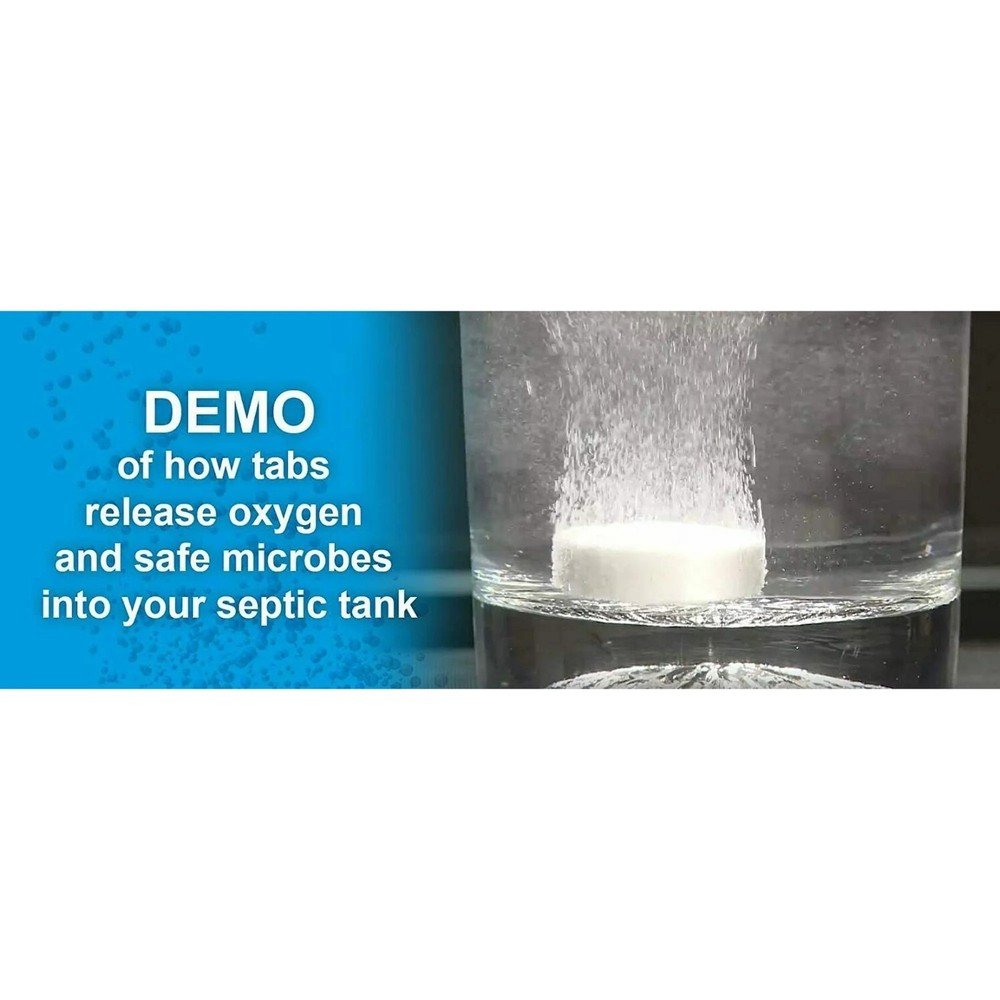 Oxy-Tabs Septic & Drain Treatment – Helps Prevent Clogs, Rid-X Alternative