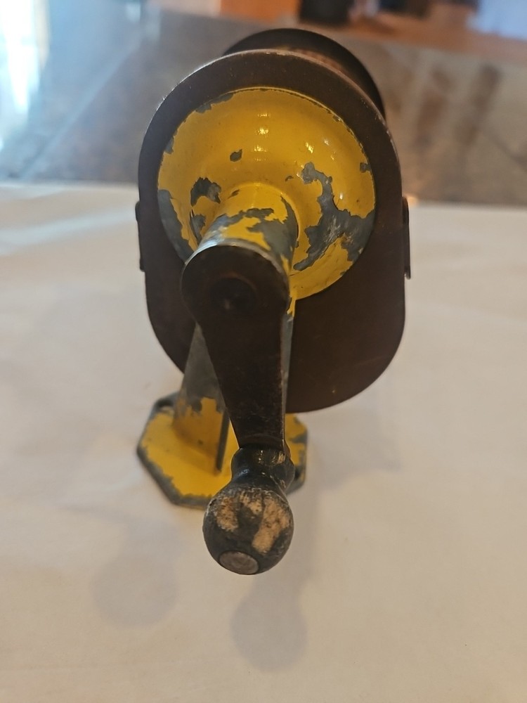 Vintage Apsco Yellow Midget Automatic Pencil Sharpener