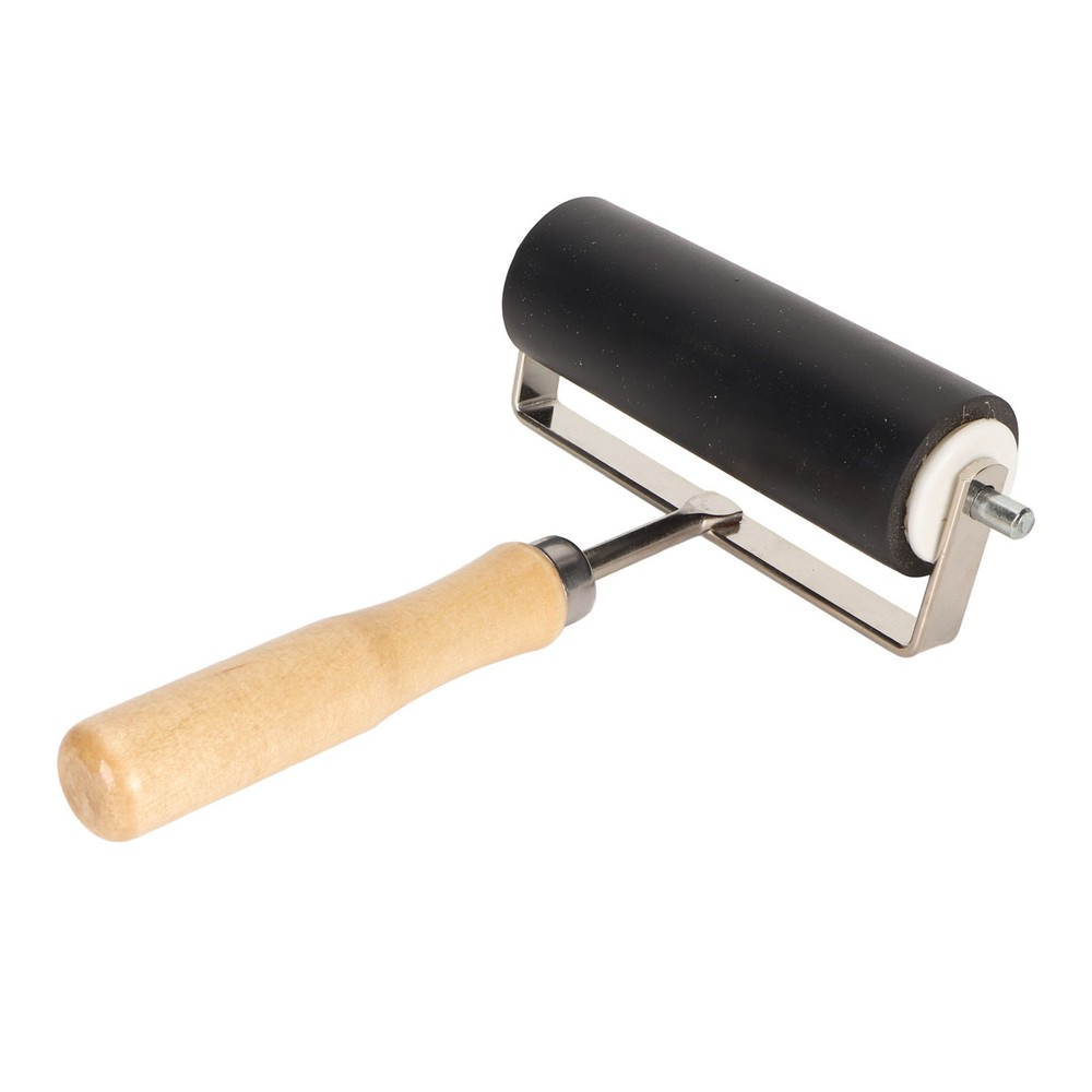 Rubber Brayer Roller Sturdy Wide Ink Roller For Printmaking Stamping