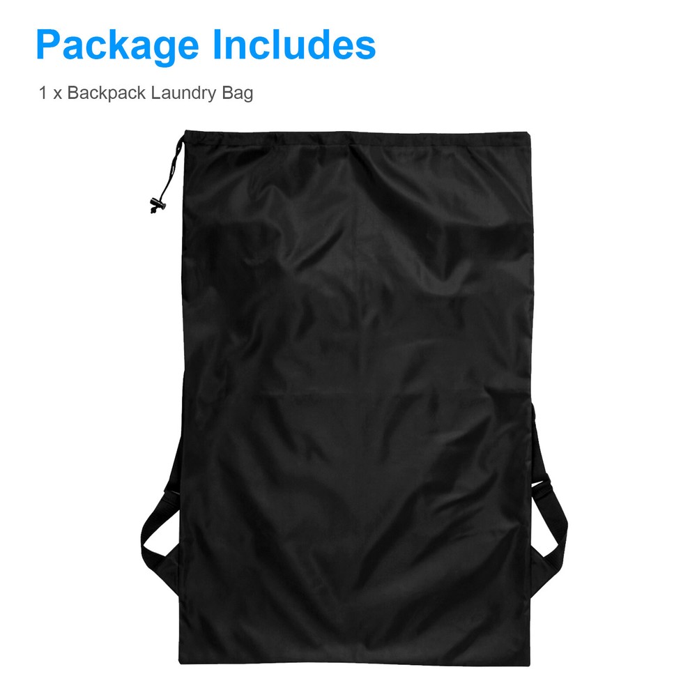 Large Laundry Backpack Bag Luggage Storage Shoulder Strap Heavy Duty Drawstring