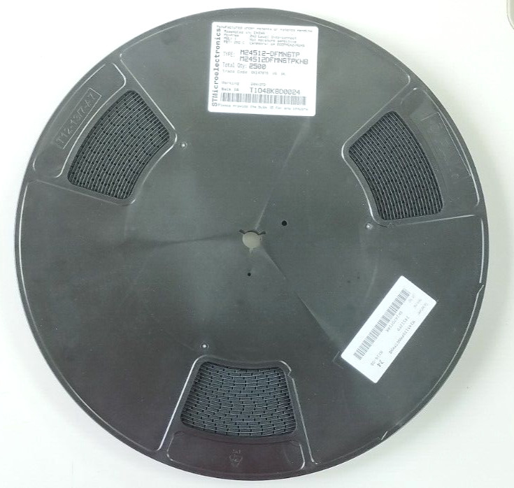 250 Pcs Lot M24512-DFMN6TP STMicroelectronics EEPROM Memory IC.