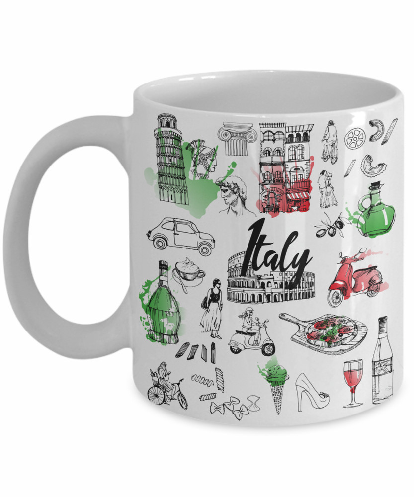 Italy Coffee Mug, 11 Oz