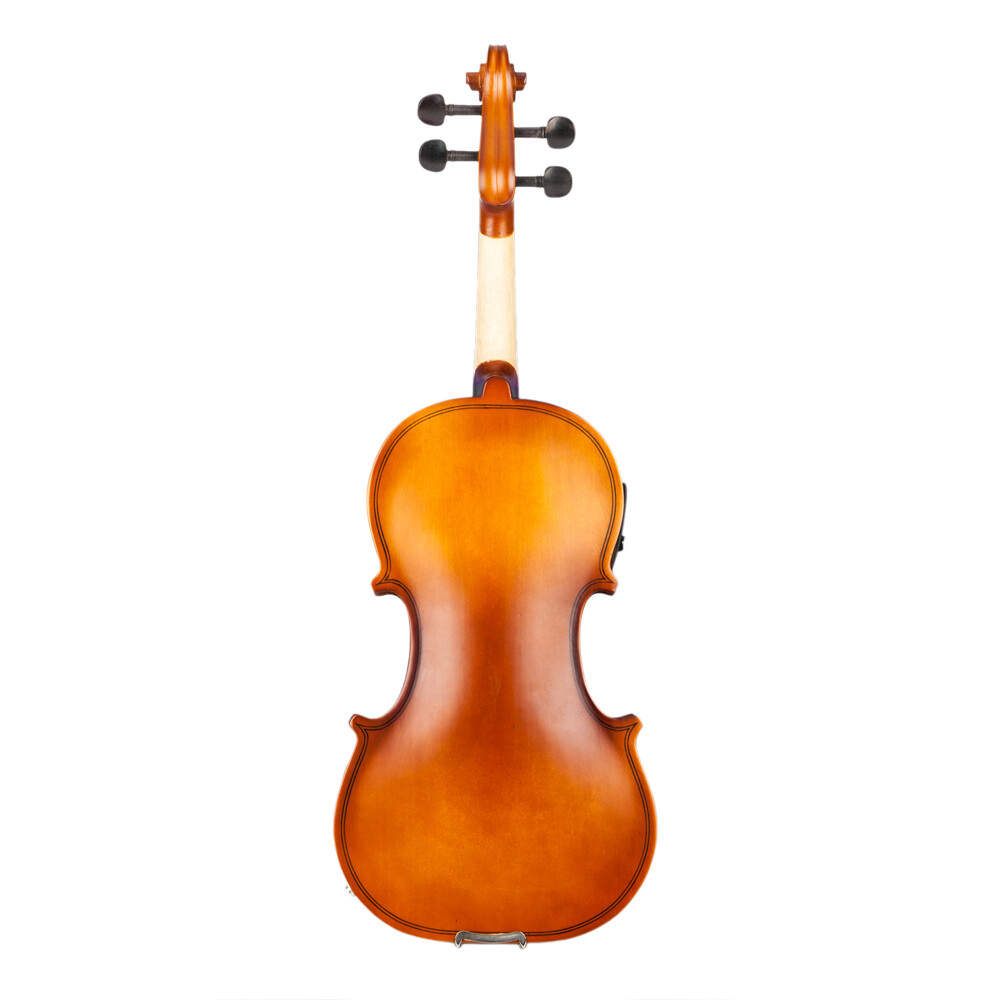 4/4 Violin Case Bow Strings Shoulder Rest Electronic Tuner Connecting Wire Matte