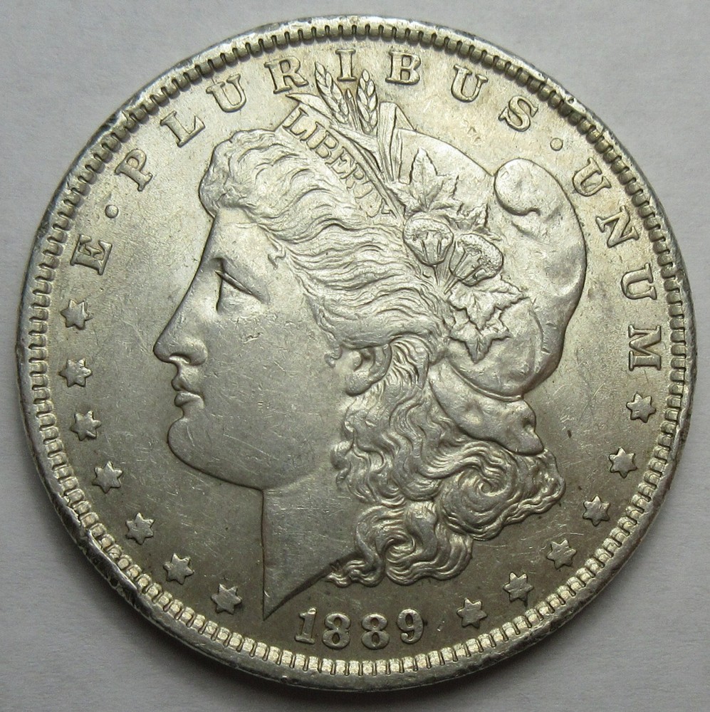 1889 Silver Morgan Dollar -AU- (#326c)