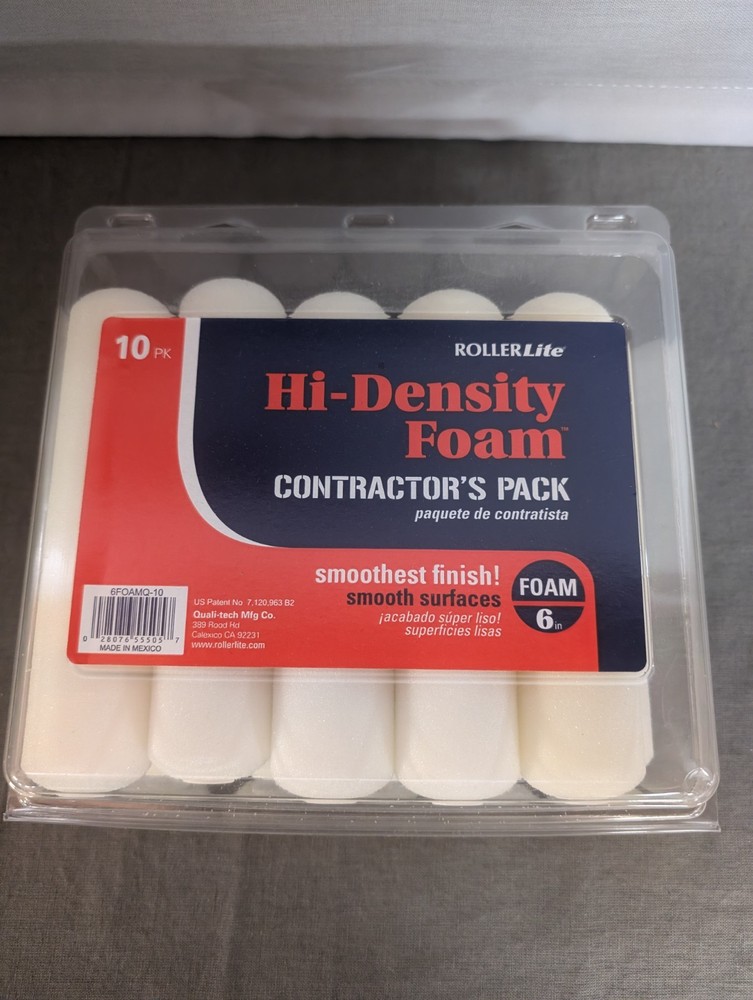 10 Pk RollerLite Hi-Density 6" Foam Roller Covers