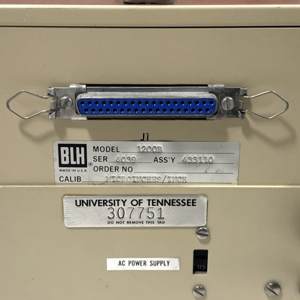 BLH Electronics Model 1200B Digital Strain Indicator Ser 4039 Vintage (TESTED)