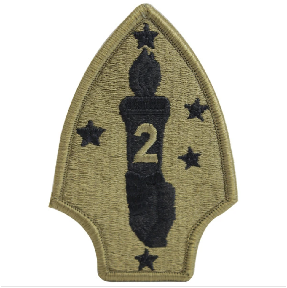 GENUINE U.S. MARINE CORPS PATCH: OCP SECOND DIVISION