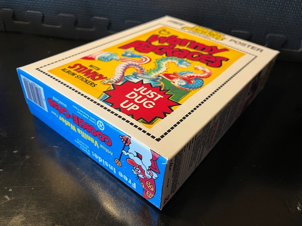 1982 Cookie Crisp (Wormy Packages on back) - Empty custom design display box