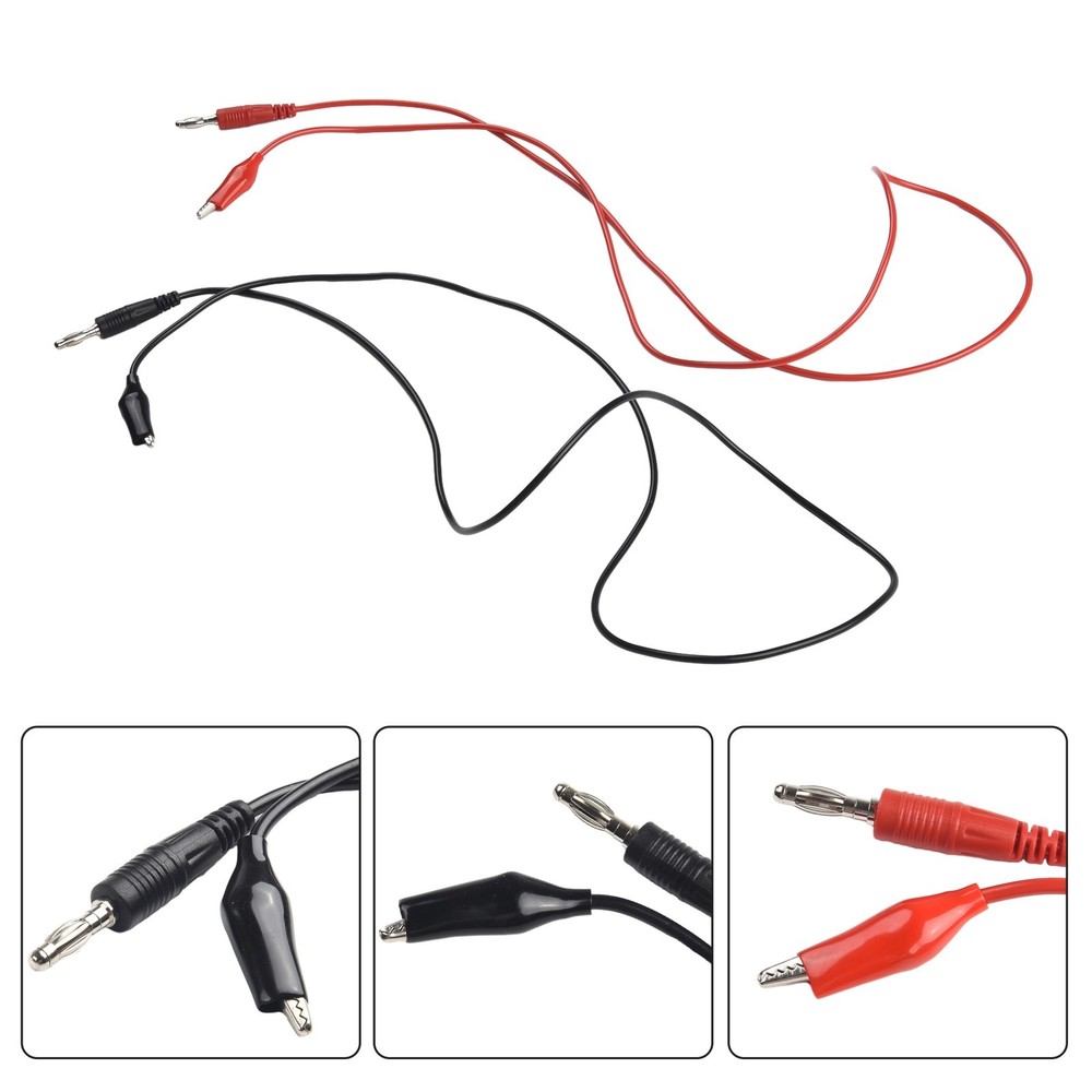 Clips Test Line 104cm 1Pair Dual Measure Tools Test Cable Line