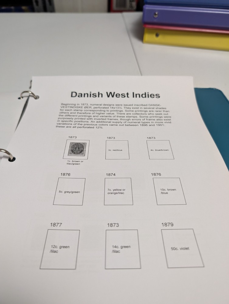 Danish West Indies Stamp Album