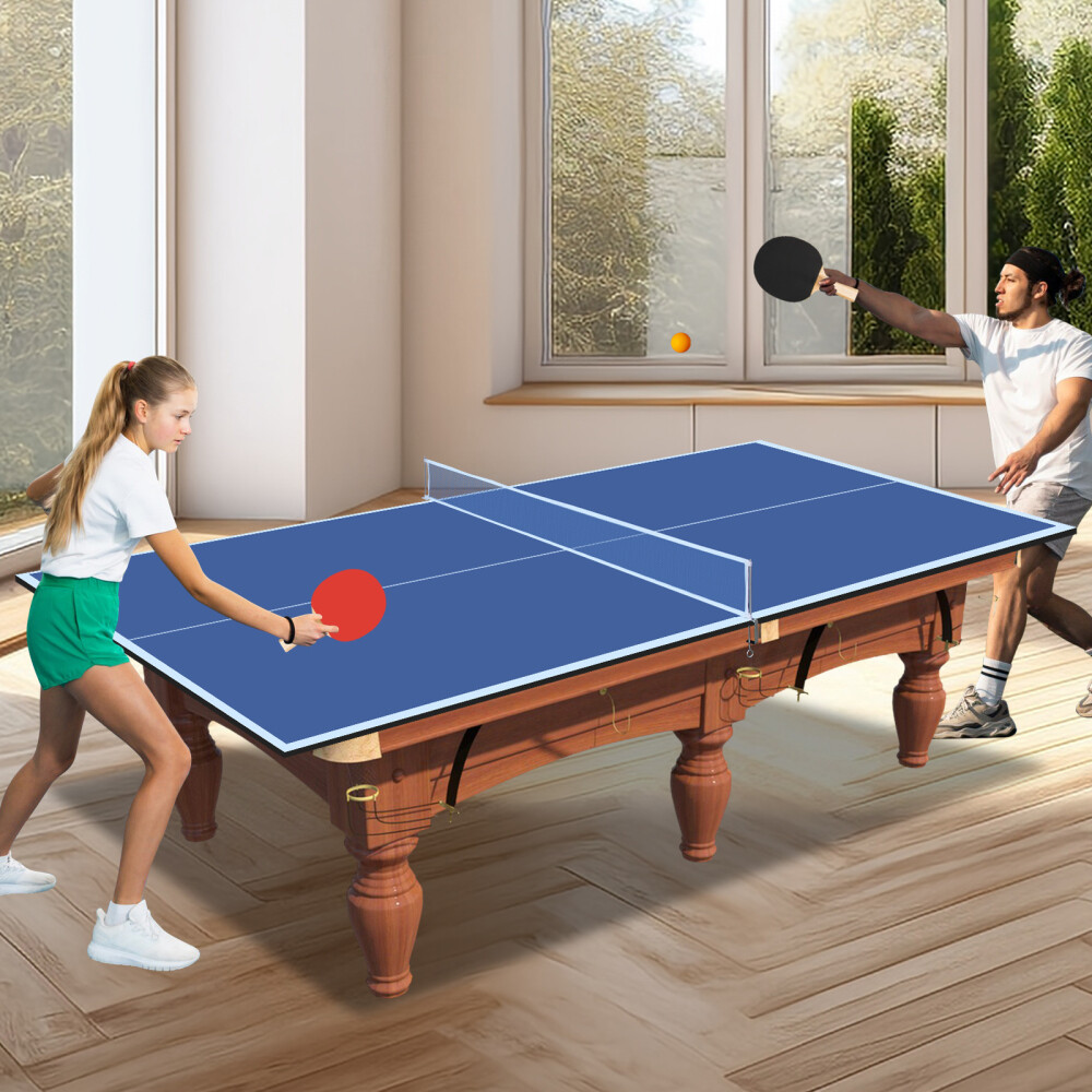 8ft Mid-Size Ping Pong Conversion Top Foldable & Portable Table Tennis Table Top