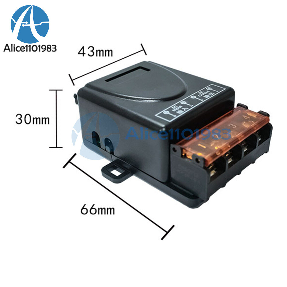 DC 8-72V 433mhz Wireless Remote Control Switch 30A Relay Control Power Switch