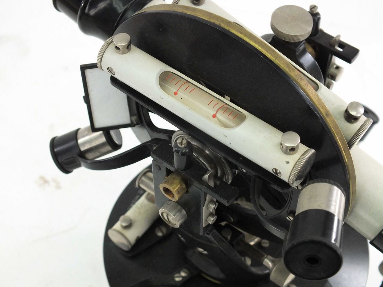 Ertel-Werke Double Circle Theodolite with Compass and Wooden Case 637