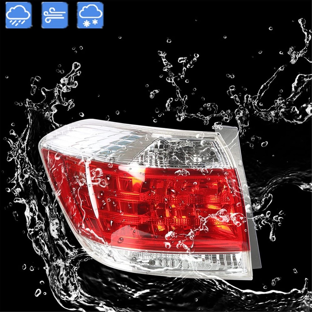 1-Pack Rear Left Tail Light Brake Lamp Assembly Replacement for Highlander