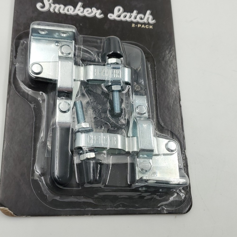 Smoker Latch Kit, 2-Pack, Silver