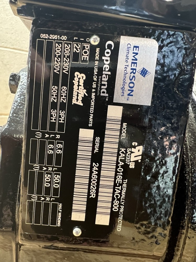 KALA-016E-TAC-800 Copeland Semi Hermetic Compressor