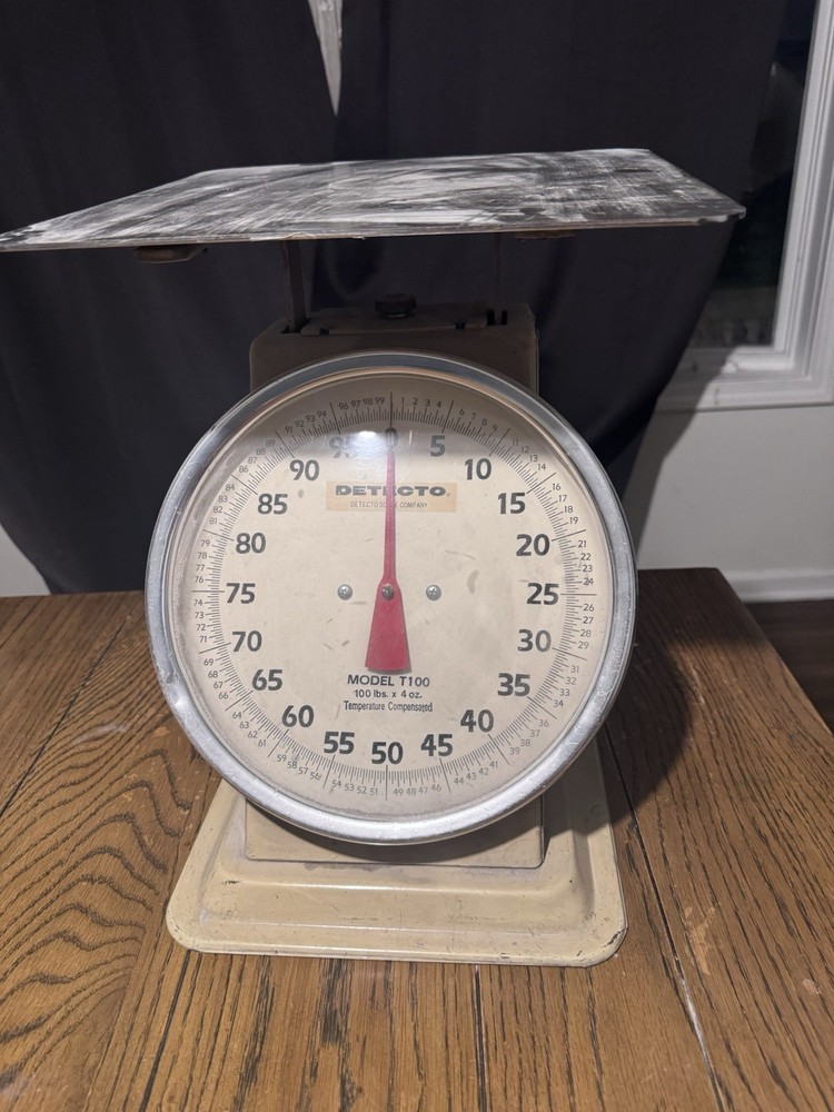 Detecto T100 100-lb Capacity Top Loading Fixed Dial Scale