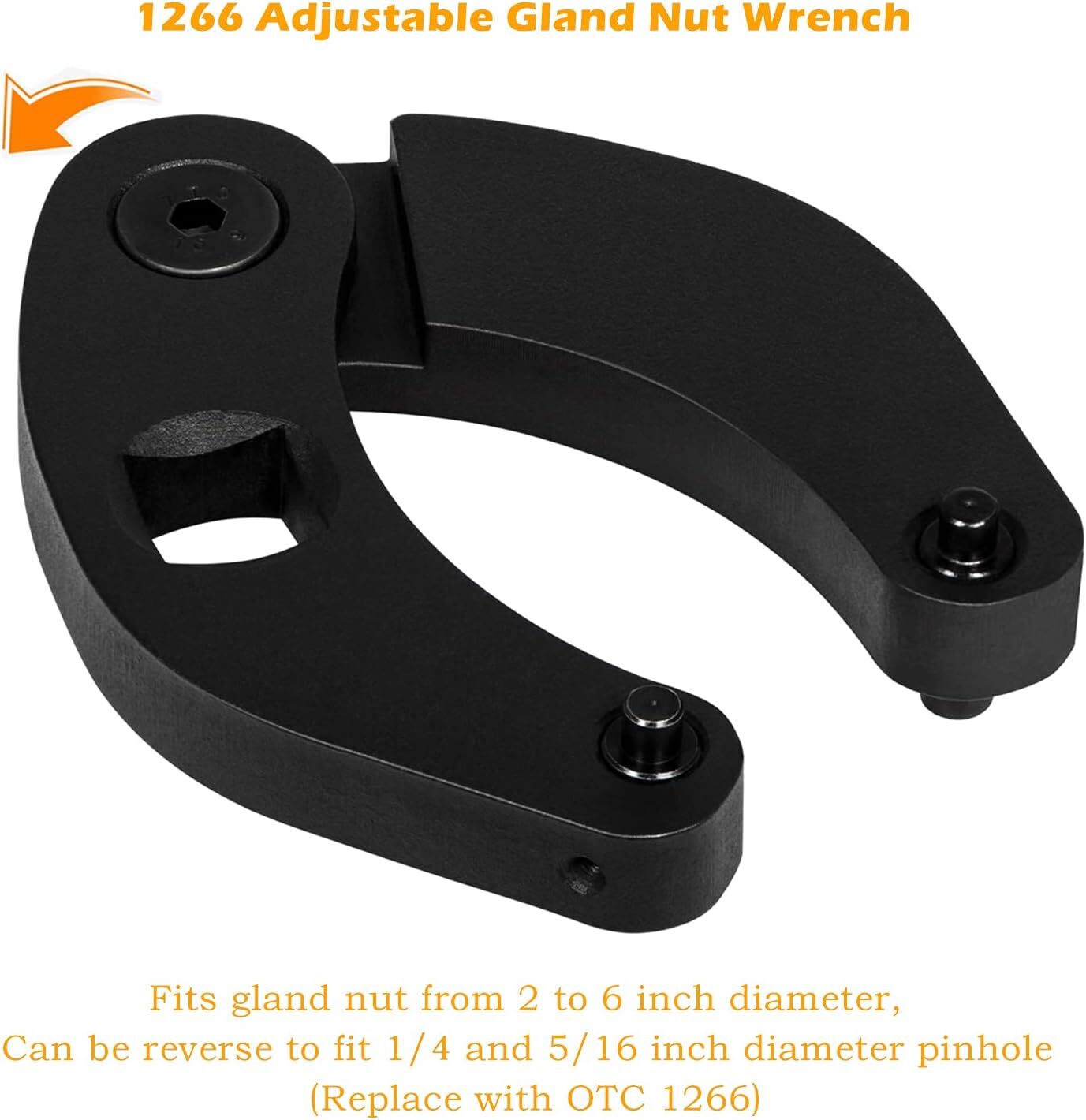 Adjustable Gland Nut Wrench 1266 +7463 Spanner Tool Set for Hydraulic Cylinder