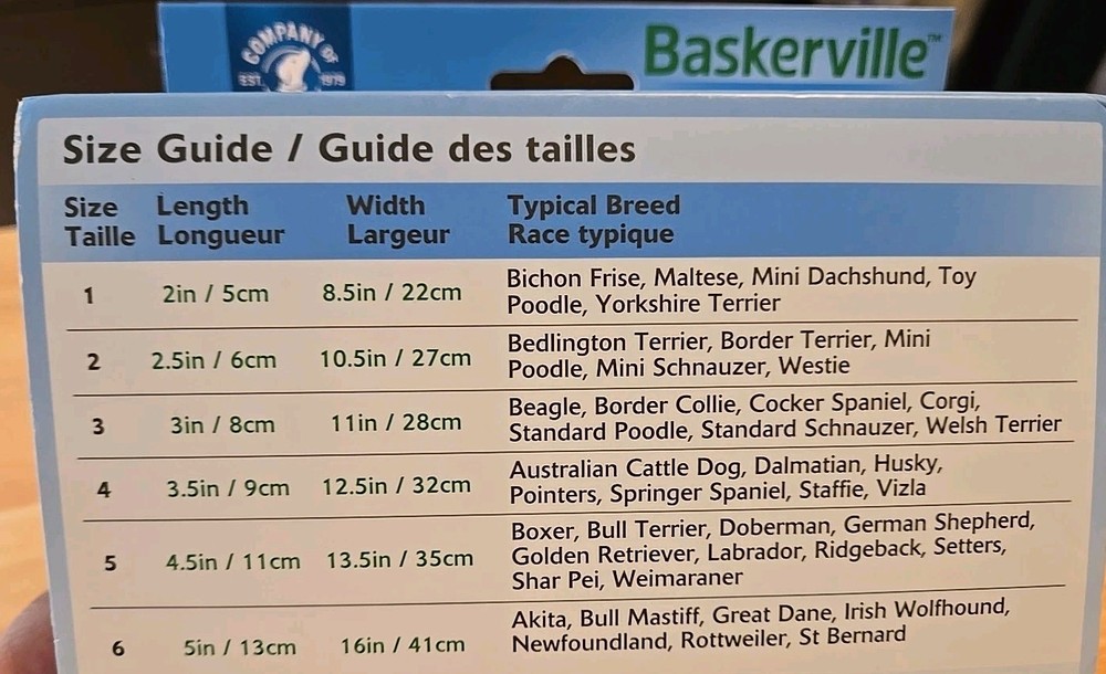 Baskerville Dog Ultra Muzzle Safe & Comfortable Soft Plastic Black Sizes 1 - 6