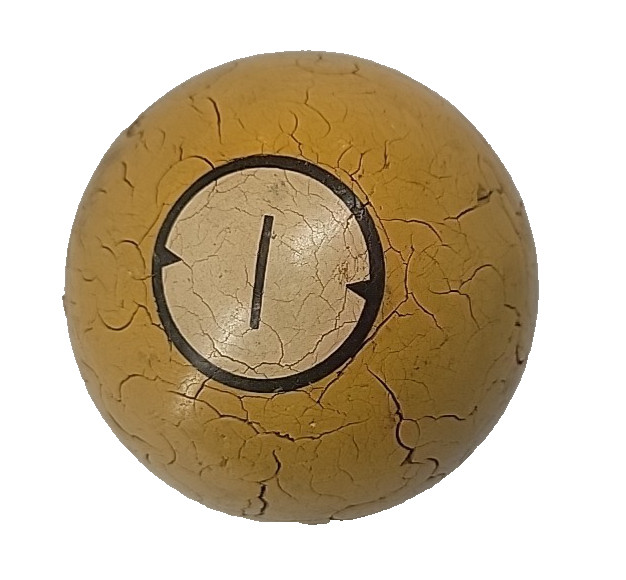 Vintage Clay Billiard Ball #1