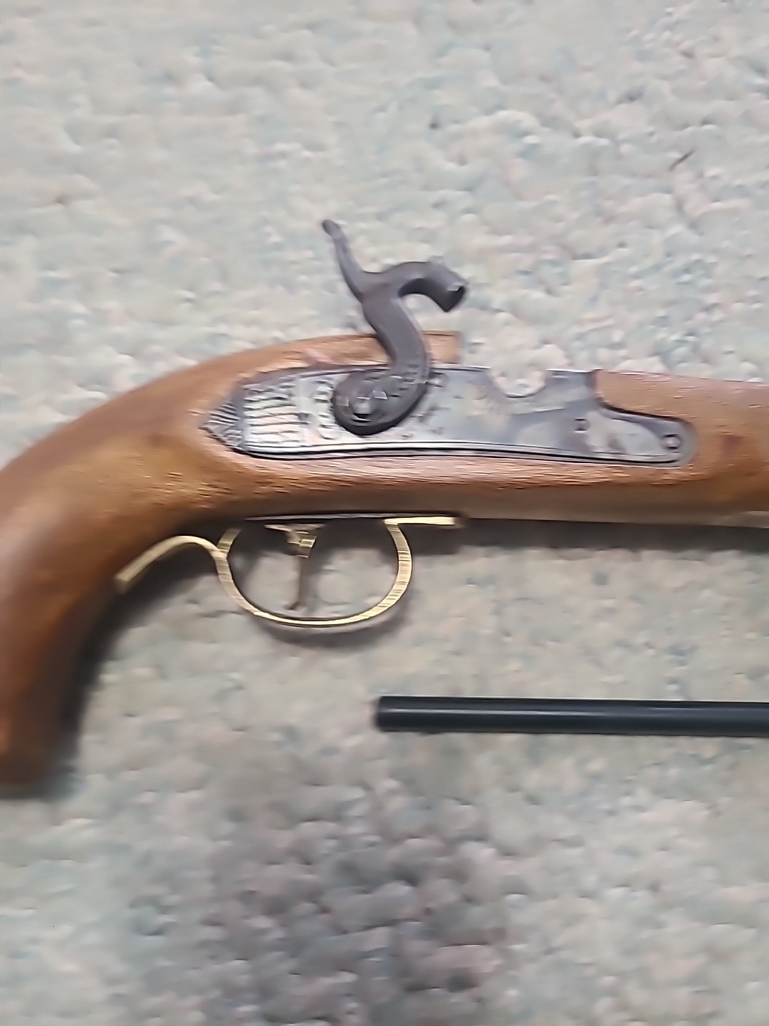 Black Powder Cva Kentucky Pistol Stock Lock Trigger Trigger Guard Thimbles