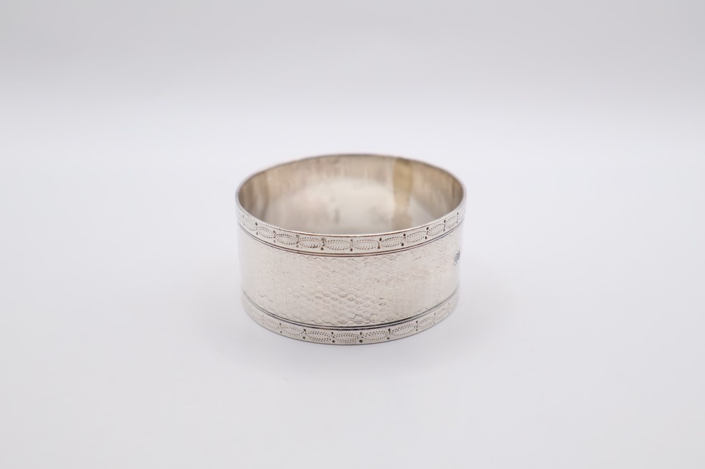 Antique Solid Silver Napkin Ring Hallmarked London 1863