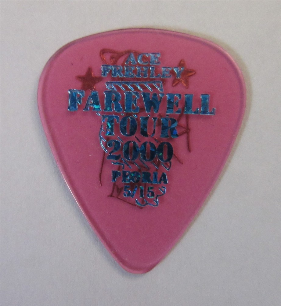 KISS Ace Frehley Guitar Pick Farewell Tour 2000 Peoria IL 5/15