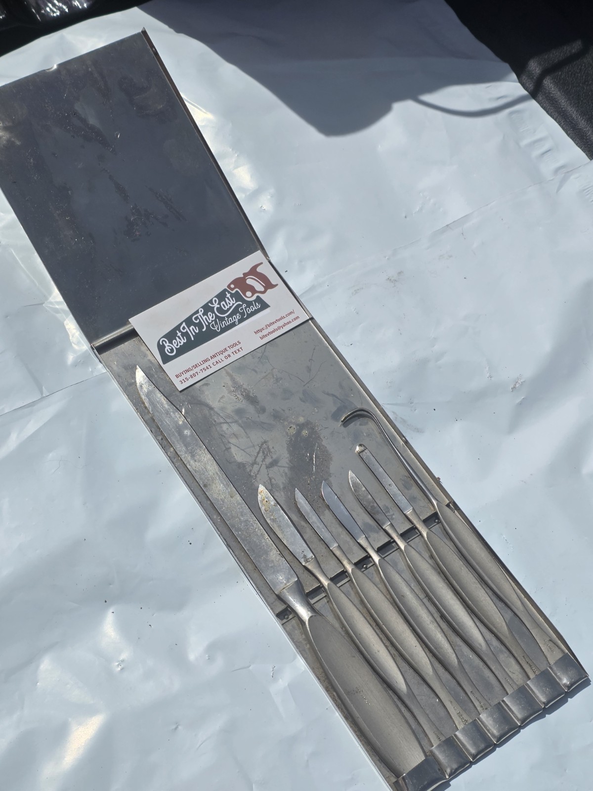 WW1  Antique Surgical Medical Field Gear Medic Set  Scalpel Case Military 1912