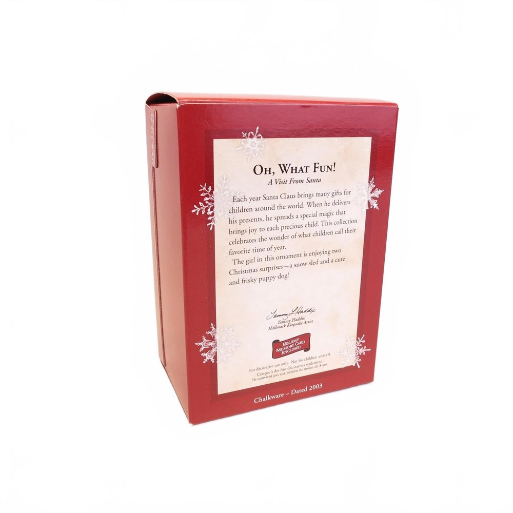 Hallmark Keepsake Visit From Santa - Oh What Fun Part Number QP1427