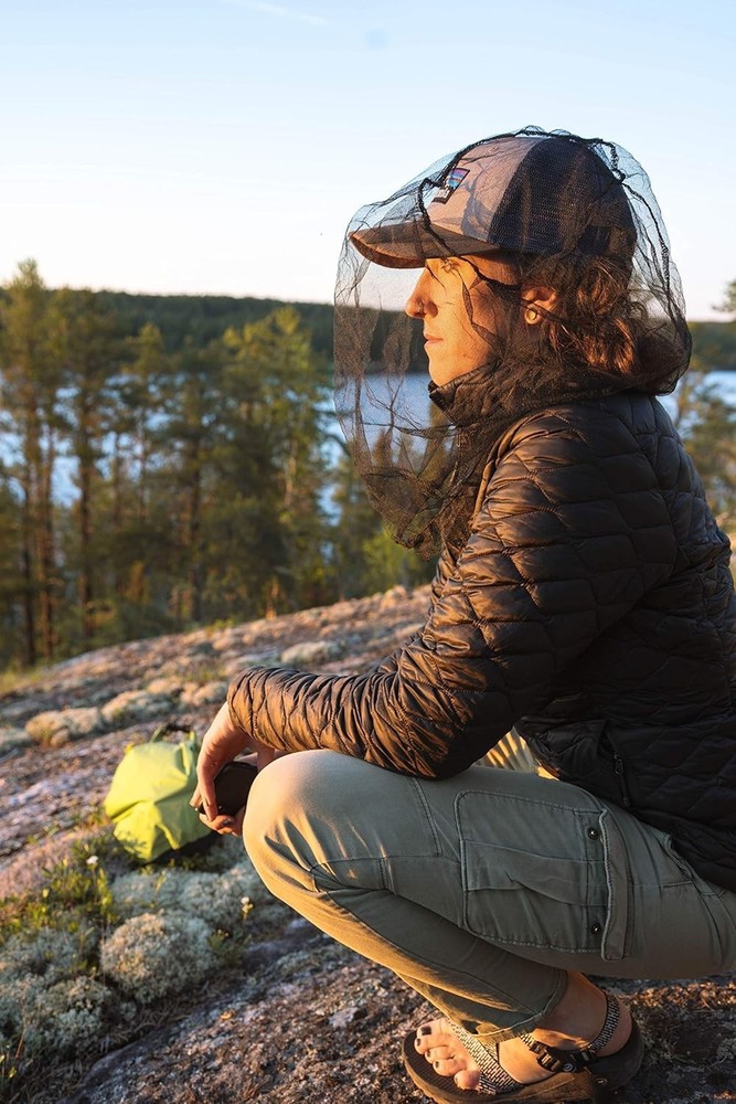 Durable Polyester Mosquito Head Net - Comfortable Bug Protection for Adventures