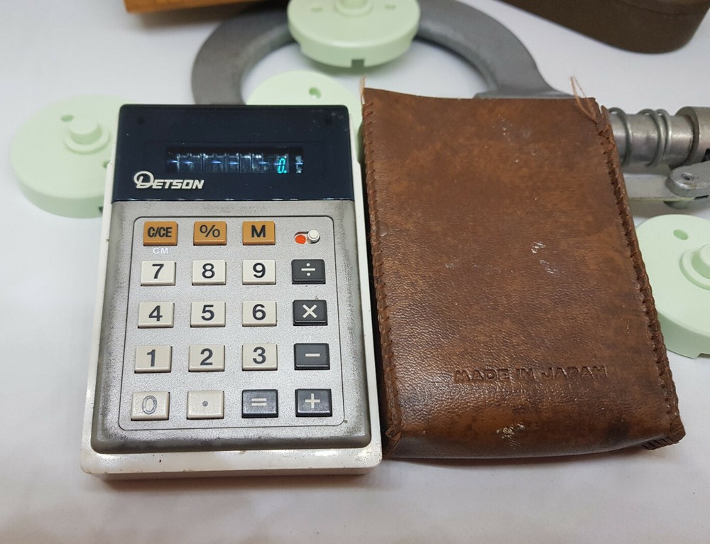 RARE DETSON E341 CALCULATOR WORKING 