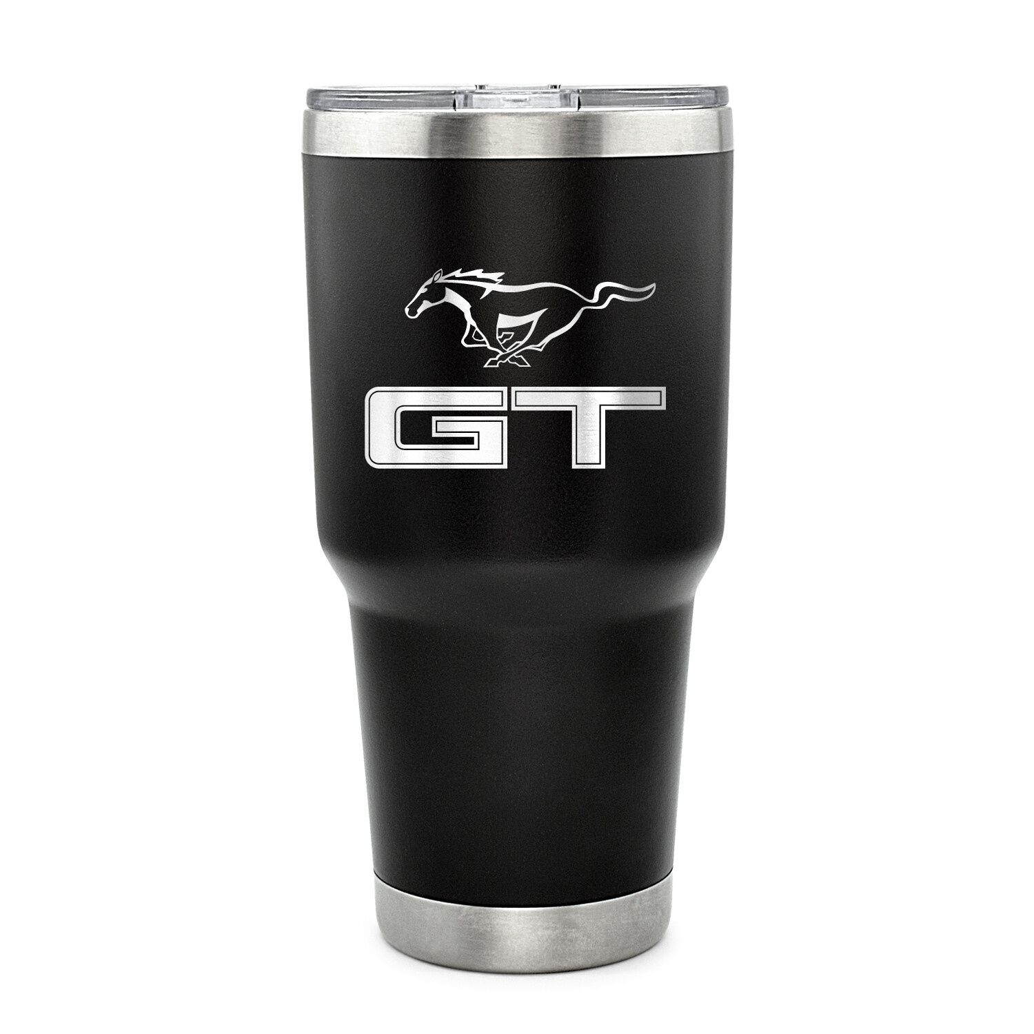 Ford Mustang GT 30 oz Vaccum Sealed Black Stainless Steel Travel Tumbler Mug