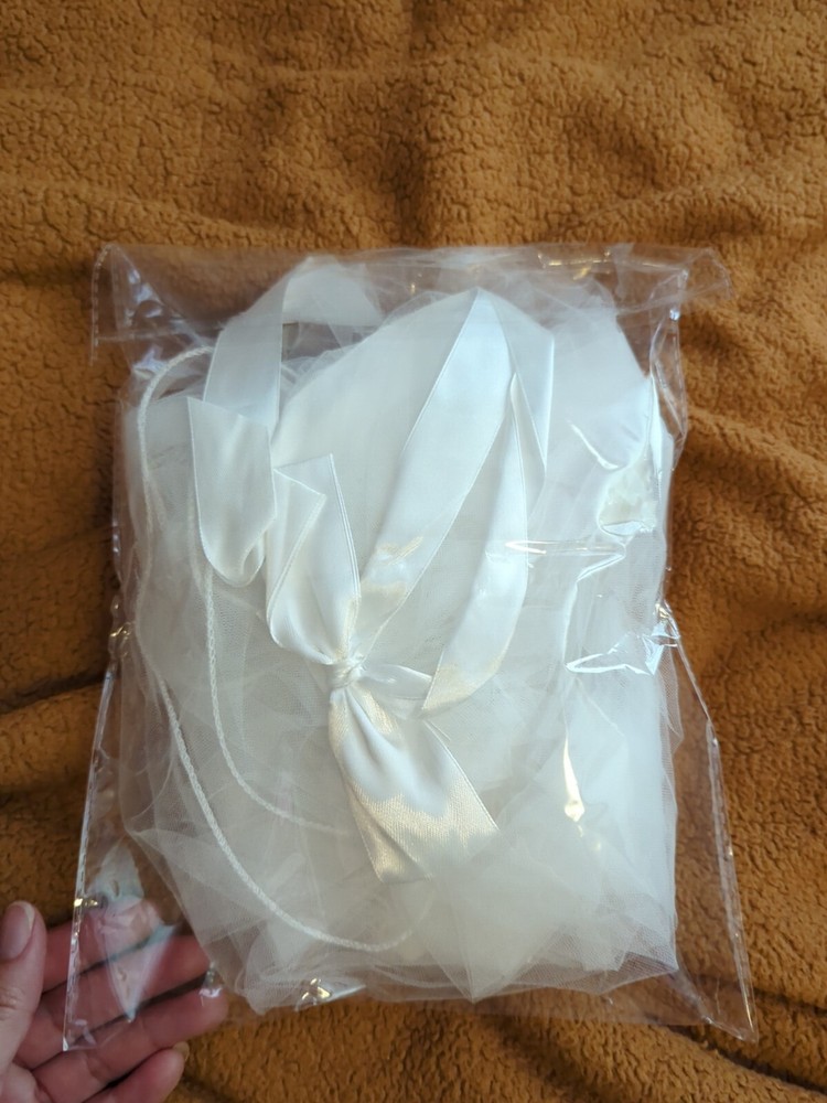 First Communion Veil And Gloves