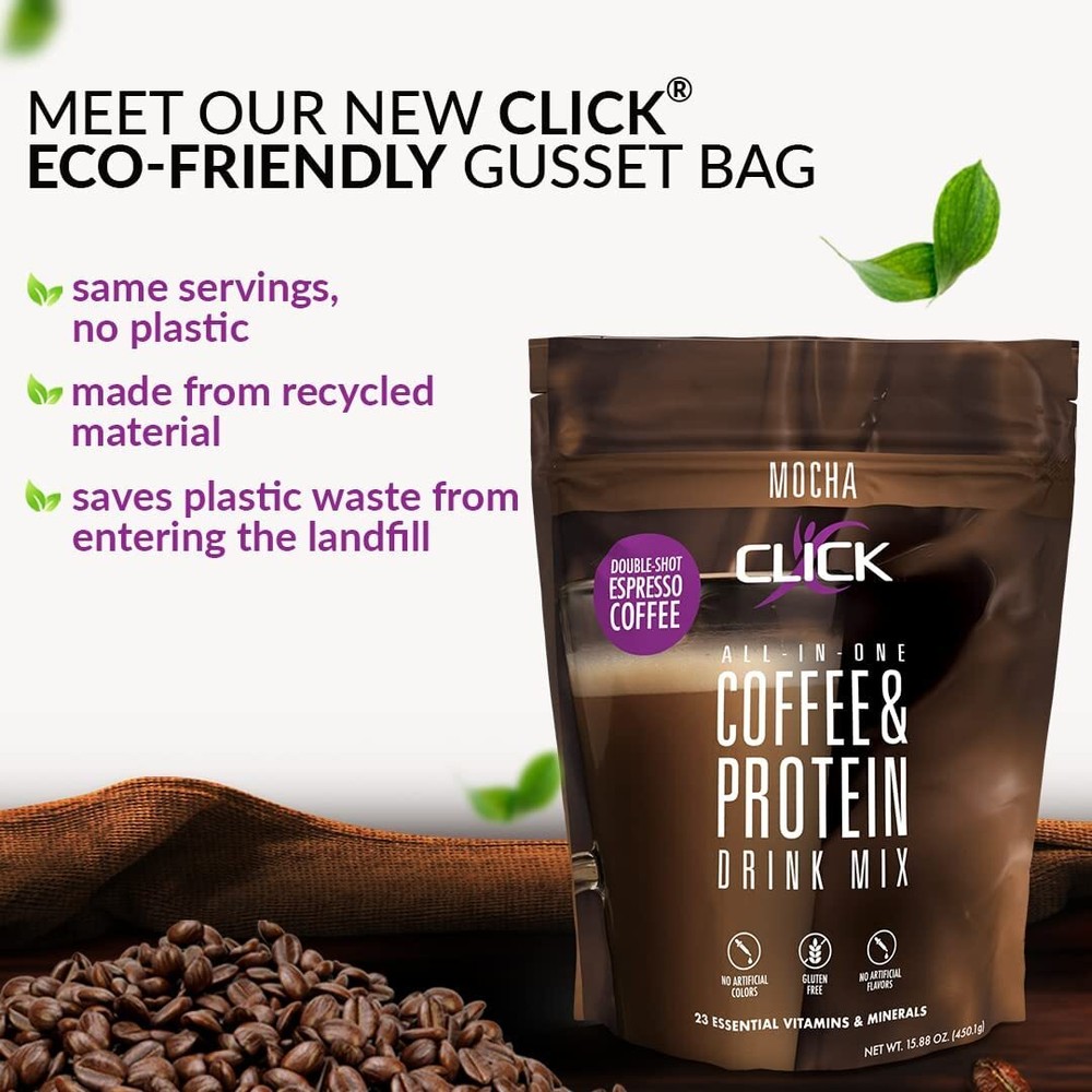 Click Coffee & Protein Powder Bag - Mocha