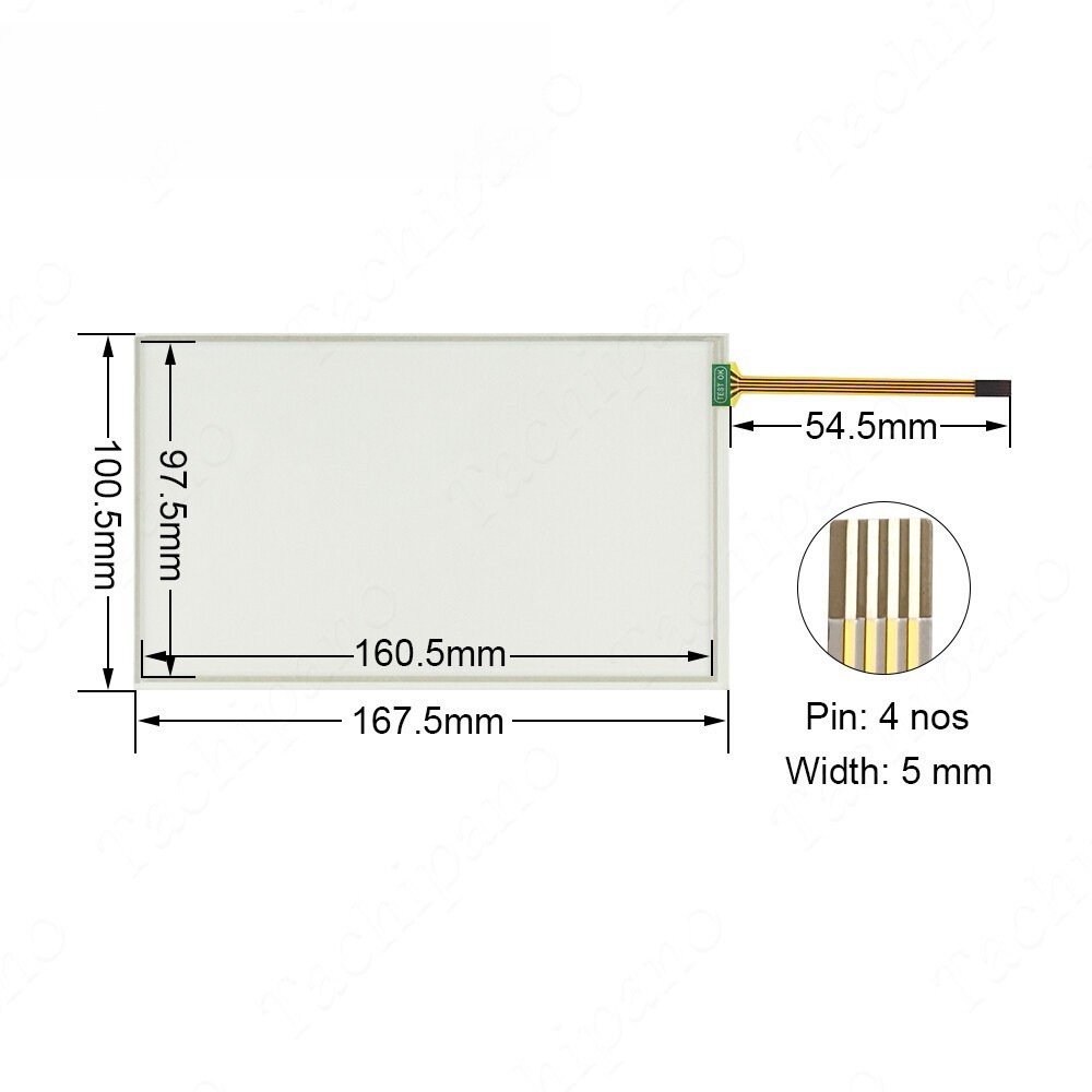 1SET Touch Screen for NB7W-TW01B with Overlay NB7W-TW00B