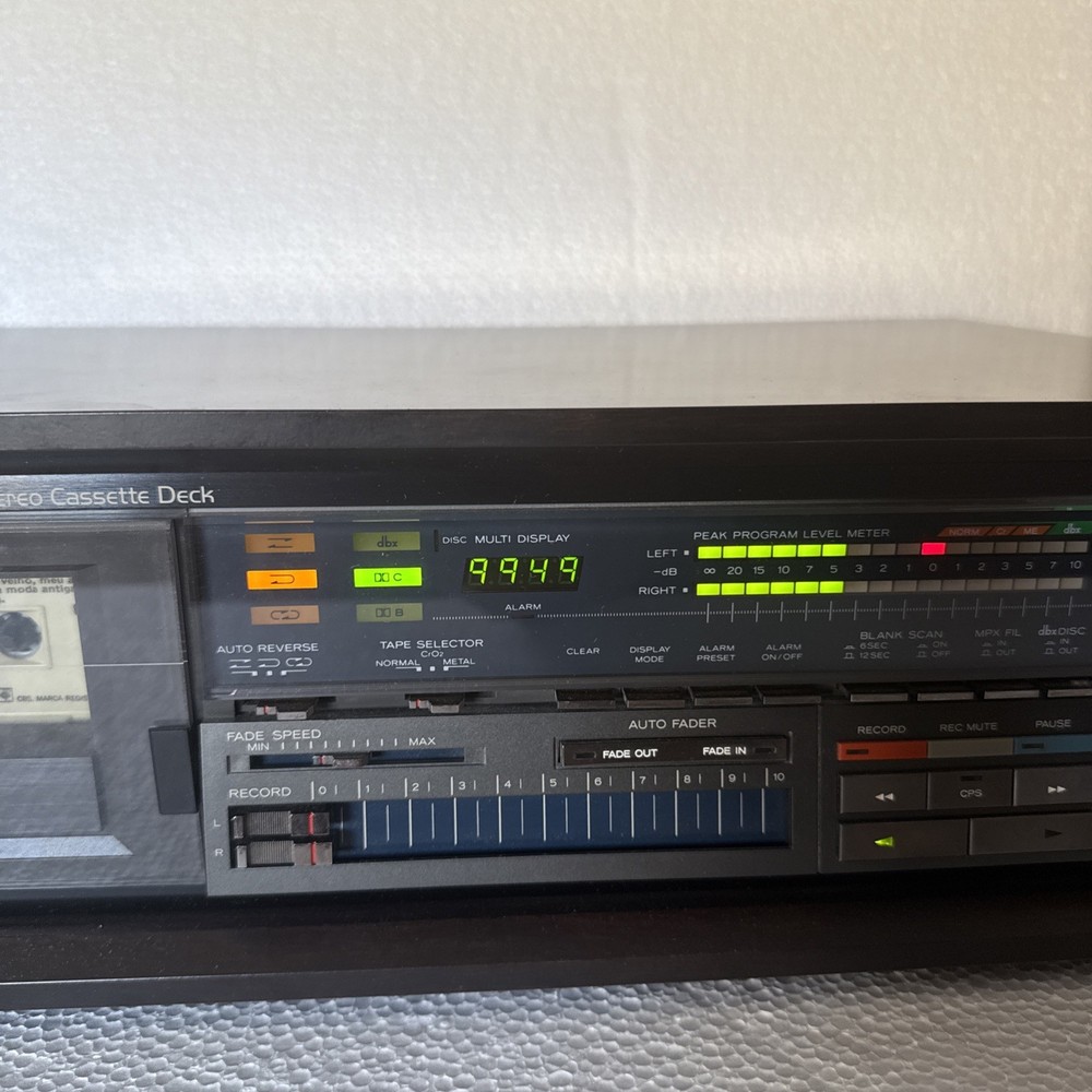 TEAC V-909RX Auto Reverse Stereo Cassette Deck – Tested, Working Order