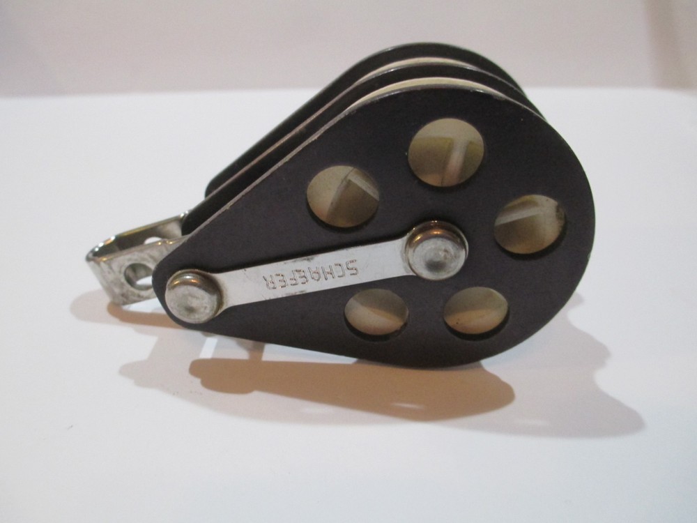 Schaefer 2 1/8" DOUBLE BLOCK Sailing Rigging Pulley 33B21