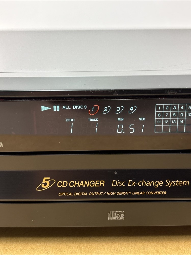 Sony CDP-CE375 Compact Disc 5 Disc CD Player Multi Changer Carousel No Remote