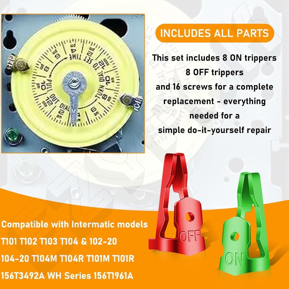 Pool Timer On Off Clips/Time Switch Replacement Trippers for Green and Red