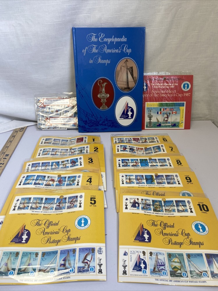 The Official Stamps of the America’s Cup 1987- Stamps/Encyclopedia