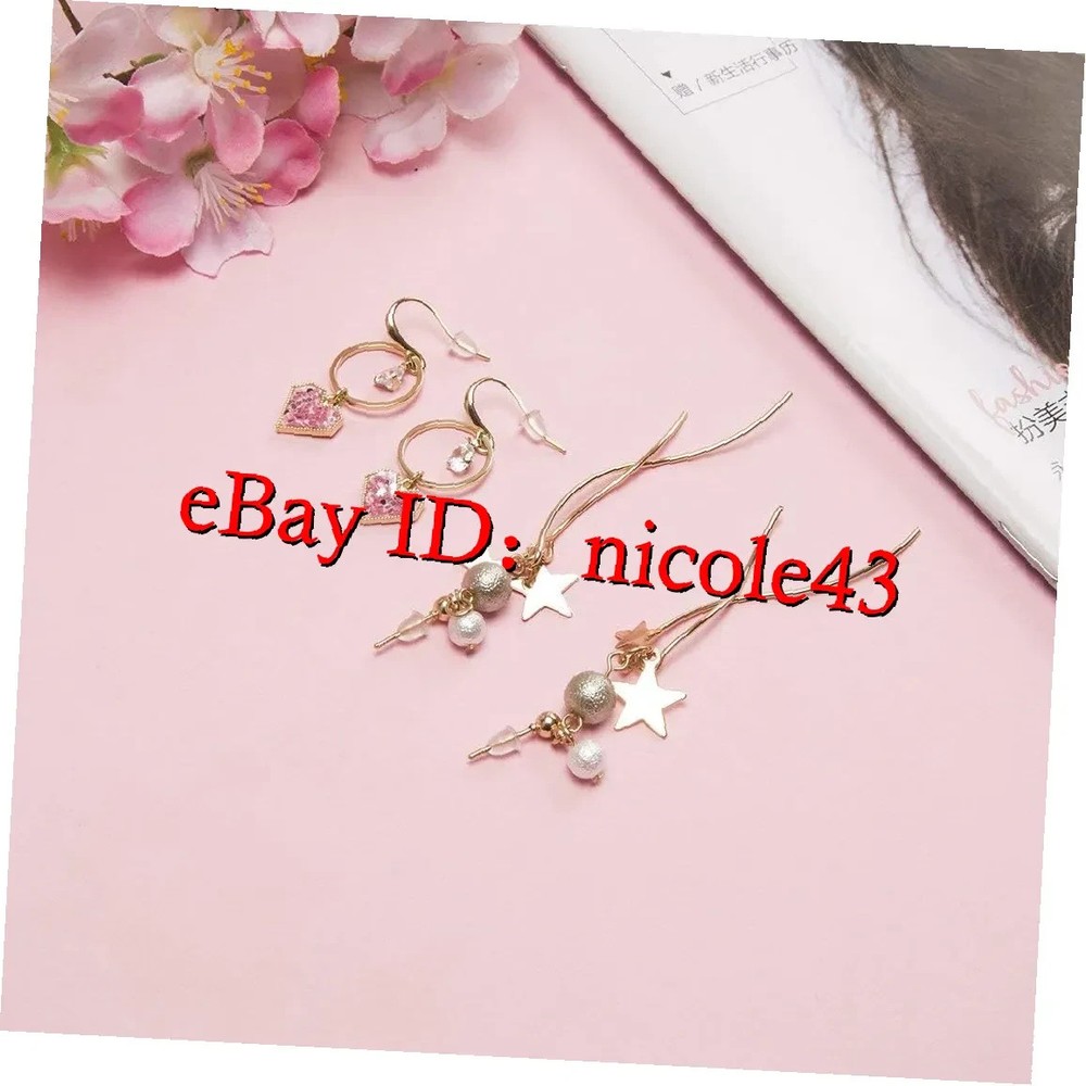 300PCS SILICONE EARRING BACKS SOFT CLEAR STOPPERS FOR STUD HOOP FISH HOOK 4MM